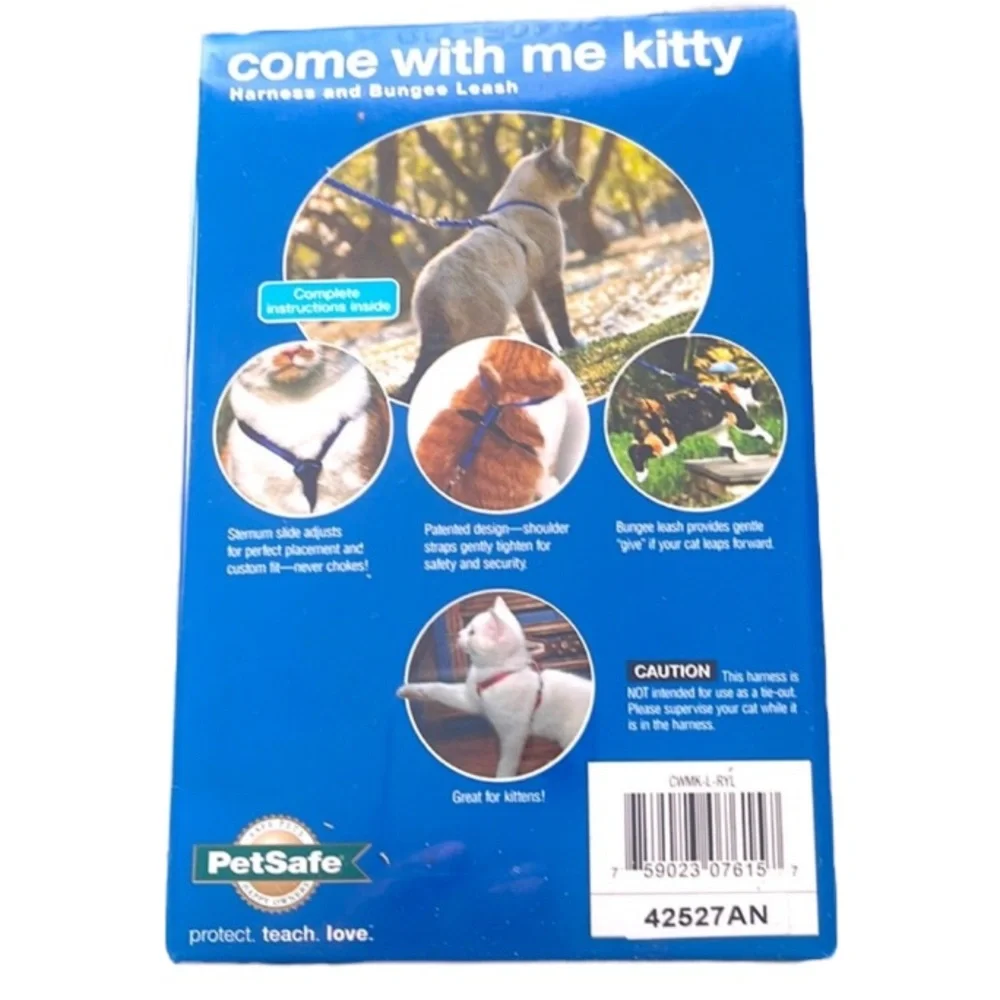 PETSAFE Come With Me Kitty Harness and Bungee Leash